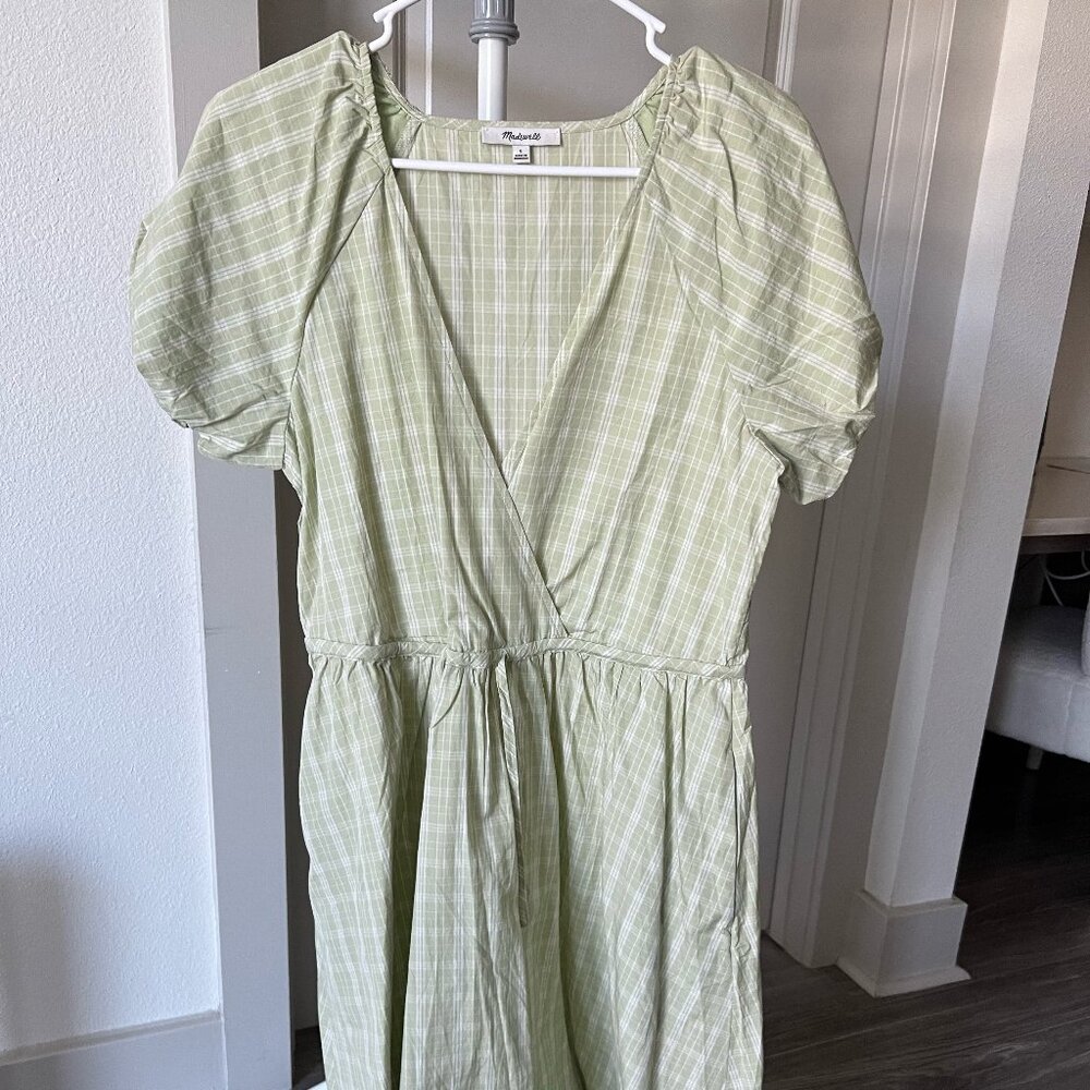 Madewell Preppy Green Dress, Size S